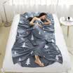 Zero visit LIVTOR Travel Hotel Hotel Cotton Print Hygiene Sheets Outdoor Portable Dirty Anti-Dirty Cotton Sleeping Bag Lonic Fir Double Information 180 230cm