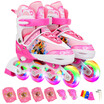 Armor Warriors Children&39s Roller Skates Men&39s&Women&39s Outdoors Toys Skateboards All-Round Flash Skates KJ336 Pink M Code