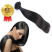 Virgin Brazilian Hair Natural Black Human Hair Weave Extensions Unprocessed Three Bundles Brazilian Virgin Hair Straight Weave