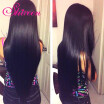 Rosa Hair Products Peruvian Virgin Hair Straight With Closure 3 Bundles with Closure Peruvian Straight Hair with Closure