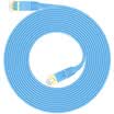 Shanze SAMZHE CAT-705B seven CAT7 class flat cable galvanized shielded twisted pair network cable computer network jumper 7 category finished cable blue 5 meters