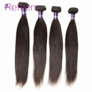30" Brazilian straight virgin hair weave 4 bundles remy brazilian virgin hair extensions short weaves&long length 8-30inch