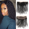 7A Brazilian Curly Frontal Closure Ear To Ear Brazilian Kinky Curly Lace Frontal Closure Unprocessed Human Hair Frontal Closure