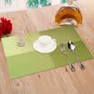 Green reed European-style insulation mats pvc insulation mats Western table table green grid 4 pieces installed