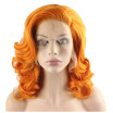 Iwona Synthetic Hair Lace Front Shoulder Length Wavy Orange Wig