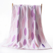 Gold towel home textile cotton twist jacquard towel fresh leaves a single install purple 373g 140 73cm