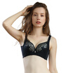 Tingmei gather bra like jade sunset fire PW5507 black 75A