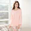 Pai Ban slave PBENO pajamas spring 2017 new long-sleeved cotton elegant home service suit 70632032 shrimp powder XL
