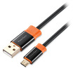 PowerSync CUB2KCRM0010 USB20 A public TO Mirco computer data cable two-color round black with orange crown