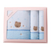 Gold towel home textiles cotton twist soft towel towel gift box containing square towel towel each blue