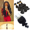 Indian Virgin Hair with Closure Body Wave 3 Bundles with Closure Goss Hair with Closure Bundles Human Hair with Closure