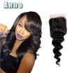 2016 Closures Lace Closure Hair Products Jet Black 7a Brazilian Loose Wave Closure Virgin Piece Lace 4x4 The Best