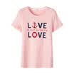 Semir T-shirt short-sleeved T-shirt female round neck shirt embroidery printing students 12216000011 pink S