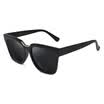 Wei Gu&39s VEGOOS 6110 men&39s anti-UV glasses large frame face polished sunglasses sunglasses men&women driving mirror sand black box gray