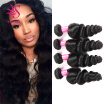 Indian Loose Wave 4 Bundles100 Indian Human Hair Weaving Loose Wave Unprocessed Grade 7A Indian Remy Hair Extensions