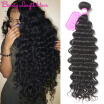 Brazilian Deep Wave Virgin Hair 1 Piece Brazilian Hair Weave Bundles Brazilian Deep Curly Virgin Hair