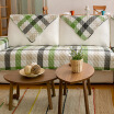 Green reed European fabric sofa cushion sofa towel style green 90 180cm 1 piece installed