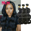 NLW Hair Products Peruvian Virgin Hair Body Wave Beauty Plus Hair 3 piecesLot Top Quality Real Human Hair Weaves Unprocessed