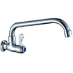 Pottery bathroom Tode 360 degree rotating kitchen single cold water faucet laundry pool into the wall faucet vegetable basin sink faucet copper water nozzle valve TD-DL1102