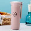 Arsto husk cup creative wheat fiber hand cup sports cup 5172 pink