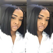 8A Short Bob Wigs Virgin Brazilian Full Lace Wigs 150 Density Bob Glueless Lace Front Wig Short Human Hair Wigs For Black Women