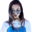 Wei Gang VEGOOS 6113 polarized sunglasses female models retro bright driving mirror mirror sunglasses marble box Barbie Purple