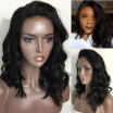 Natural Wave Short Bob Wigs Virgin Brazilian Lace Front Wigs Glueless Short Lace Front Human Hair Wigs for Black Women