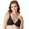 Urban beauty female bra sexy deep V gather adjustment fashion comfortable underwear 2B7108 black 80A