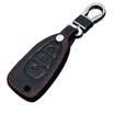 Huafu Ford Key Bag Folding Three Buttons Black Ford Maverick Mondeo Winning Leather Key Holder