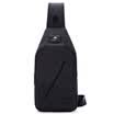 Tianyi TINYAT Korean version of the trend of small backpack men&39s chest bag leisure Messenger bag running lumbar bag sports bag waterproof shoulder bag T609 black
