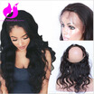 Amethyst Brazilian Human Hair Body Wave Pre Plucked 360 Lace Frontal With Baby Hair