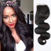 YYONG Hair Company Best Brazilian Body Wave Closure 8A Unprocessed Brazilian Closure Natural Wave 3 Part Closure On Sale