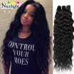 Nicelight Hair Burmese Water Wave Virgin Hair 4Bundles Wet n Wavy Burmese Virgin Hair Natural Curly Weave Human Hair Extensions