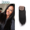 2016 Real Lace Closure Spring Hair Brazillian Closure 3 Part Straight Piece 7a Cheap Brazilian Lace Bleached Knots