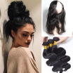 Pre Plucked 360 Frontal De Encaje Con Paquete 3 Piezas Peruvian Body Wave Slove Natural Hair Line 360 ​​Frontal De Encaje Con Paquetes