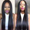 7A Silky Straight Lace Front Human Hair Wigs Virgin Human Hair Glueless Full Lace Wigs for Black Women Brazilian With Baby Hair