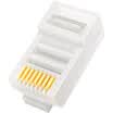 Shanze SAMZHE SG-5100 ultra-five network RJ45 crystal head CAT5e 8P8C network wiring head gold-plated imports of environmentally friendly plug steel material constant 100 box