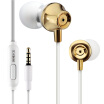 Moonlight Box Y1 Universal Stereo Ear Earphone Subwoofer Music Game Headset Compatible Cell Phone Tablet Earphone With Mike Sport Running Wire Gold