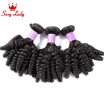 Top Peruvian Aunty Fumi Hair 3 Bundles with Closure 100gpcs Nigerian Fumi Hair Weft Extensions 100 human hair Free Shipping