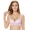 City lace lace bra mesh soft steel ring after four rows of buckle underwear gather bra 2B7102 light powder 80C