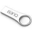 banq P80 U disk 32G USB30 high-speed waterproof shock metal U disk thin version of silver silver
