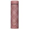 HAERS Fashion Straight Thermos Double Stainless Steel Cup Business Office Men&Women Tea Cup 450ml Stripe Pink