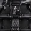 Antarctic Nanjiren fully surrounded by wire double detachable car mat BMW 5 series black leather black wire ring special car custom factory straight hair