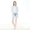 Wendian clothing WANDIAN European root yarn perspective windbreaker long section long sleeve jacket 1162M01081 S