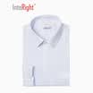 INTERIGHT upgrade free iron business men long sleeve shirt blue check mark 42 yards