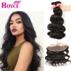 7A Malaysian Virgin Hair Body Wave 4Bundles with 134 Frontal Closure Hot Sale Human Hair Weave Extension Bundles with Frontal