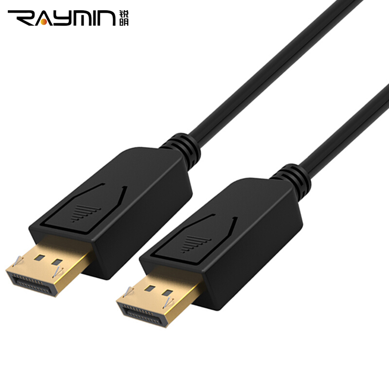 Rui Ming RA260BK-0500 DP high-definition line DisplayPort cable version 12 4K 2K computer connected display audio&video cable gold plated head 5m black