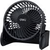 Deli 3686 USB desktop fan student dormitory small fan small fan fan U-shaped base two speed wind speed black