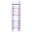 HAERS Fashion Straight Thermos Double Stainless Steel Cup Business Office Men&Women Tea Cup 450ml Stripe Pink