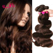 Bettehaiir unprocessed 8a brazilia body wave human hair 3pcs 2 dark brown color 8"28"